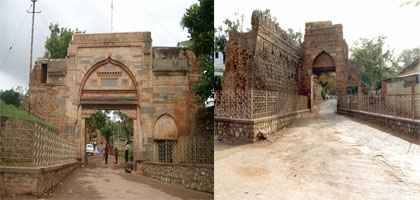 Two fort gates