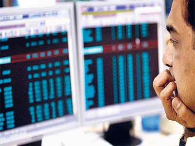 Sensex slips into red, bank, telecom lead losses