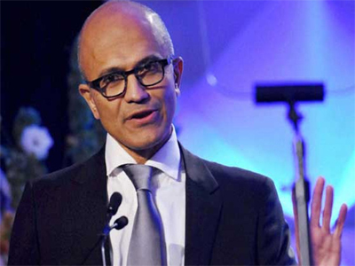 Satya Nadella, Devendra Fadnavis pitch for empowering India