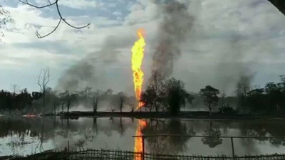 Two killed, over 50 houses gutted in fire at Oil India's gas well in Assam