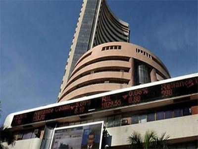 Sensex retreats from record high, down 106 points