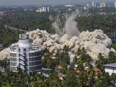 Illegal apartment complex in Kerala demolished; SC order implemented