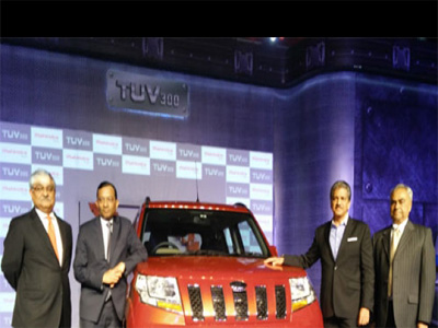 Mahindra & Mahindra launches dual variants of its compact SUV TUV300 at Rs 8.87 lakh