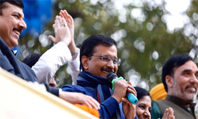 AAP cruises to victory with 62 seats, consolation prize for BJP