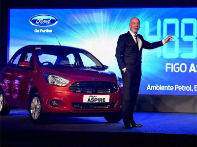 Ford launches Figo Aspire price starting at Rs 4.9 lakh