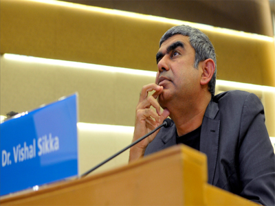 Infosys chief Vishal Sikka calls on Finance Minister Arun Jaitley