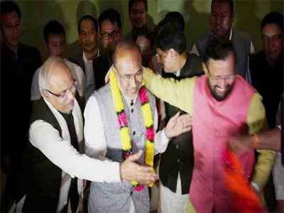 BJP set to form its first government in Manipur with Nongthombam Biren as CM
