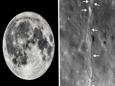 Moon is shrinking like a 'raisin', triggering wrinkles and quakes: Nasa