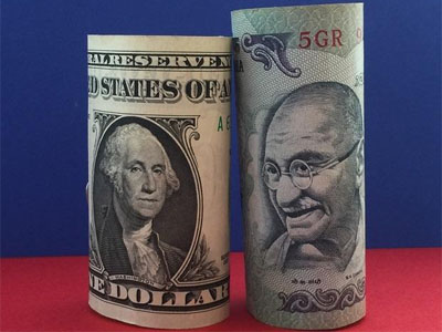 Rupee hits 3-week low, slips 36 paise to 67.98 against dollar