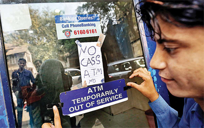 ATMs run dry as RBI runs short of currency paper