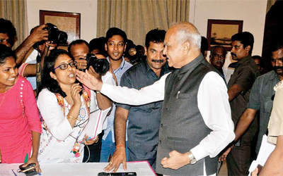 'You are like my granddaughter': Tamil Nadu Guv Banwarilal Purohit apologises to journalist for patting her on cheek