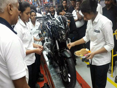 Bajaj’s 400 cc bike rolled out by all-women engineers’ assembly