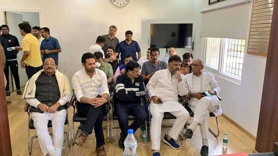 Madhya Pradesh crisis: Digvijay Singh, DK Shivakumar detained in Bengaluru