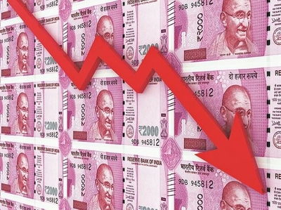Rupee continues its slide: Nears 75 a dollar, forcing an RBI intervention