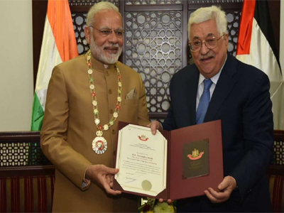 PM Modi hopes to see independent Palestine soon; Prez Mahmoud Abbas says we rely on India's role for peace