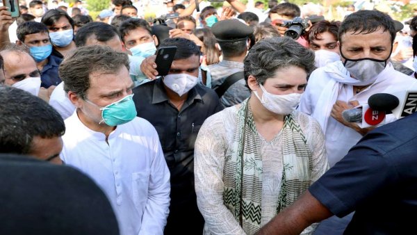 FIR filed against Rahul, Priyanka Gandhi for violating Section 144 on way to Hathras