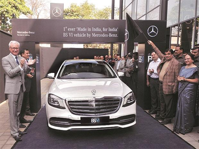 Mercedes-Benz unveils India's first BS-VI car, promises better fuel economy