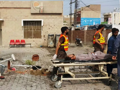 Female suicide bomber hits hospital in Pakistan, at least 9 killed