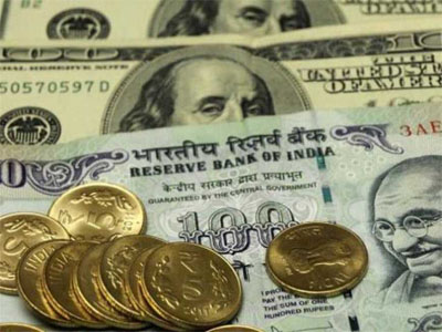 Rupee drops 25 paise against dollar in early trade