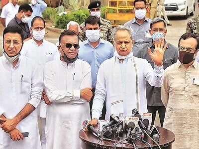 Rajasthan crisis: Ashok Gehlot, MLAs squat at Raj Bhavan for early session