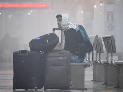 Delhi reports coldest day of winter; air quality falls to 'unhealthy'