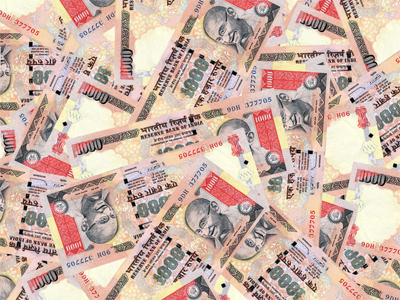 Rupee weakens by 27 paise on strong dollar demand