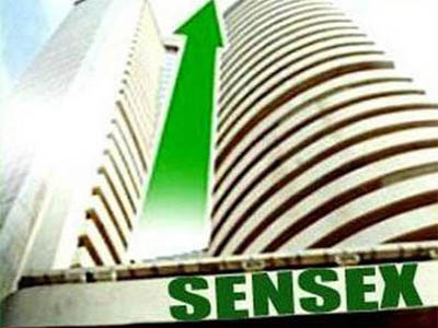 Sensex back in green; up 87 points as RBI cuts rate by 0.5 pc