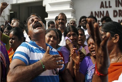Sixteen die, two more in hospital after Jayalalithaa verdict