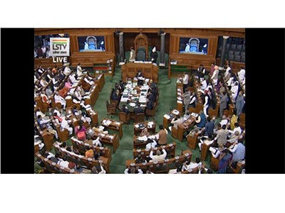 Lok Sabha adjourned till noon as Opposition protests against Delhi violence
