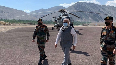 India-China faceoff: PM Modi, CDS General Bipin Rawat reach Leh to take stock of situation