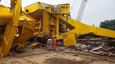 Vishakapatnam crane collapse: HSL announces Rs 50 lakh ex-gratia, job for kin of deceased