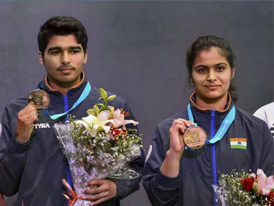 Pistol World Cup: Manu-Saurabh win gold, Yashaswini-Abhishek bag silver