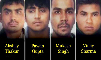 Uncertainty over Feb 1 execution of Nirbhaya convicts as Vinay files mercy plea; Akshay's curative petition in SC today