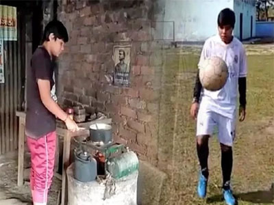 Kalpana Roy, who played football for India, now runs tea stall to earn livelihood
