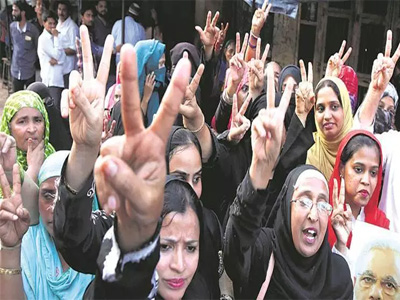 In victory for govt, Rajya Sabha passes Bill to ban instant triple talaq