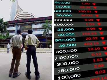 Sensex falls 200 points tracking global cues; HDFC, ITC drag