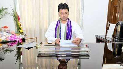 Tripura CM Biplab Deb goes into self isolation after two family members test positive for COVID-19