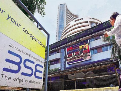 Sensex drops to two-week low as rupee plunges