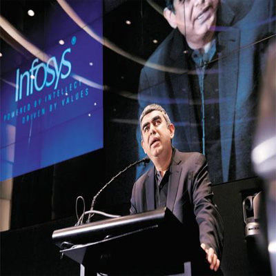 Infosys executives consider declaring results from Palo Alto